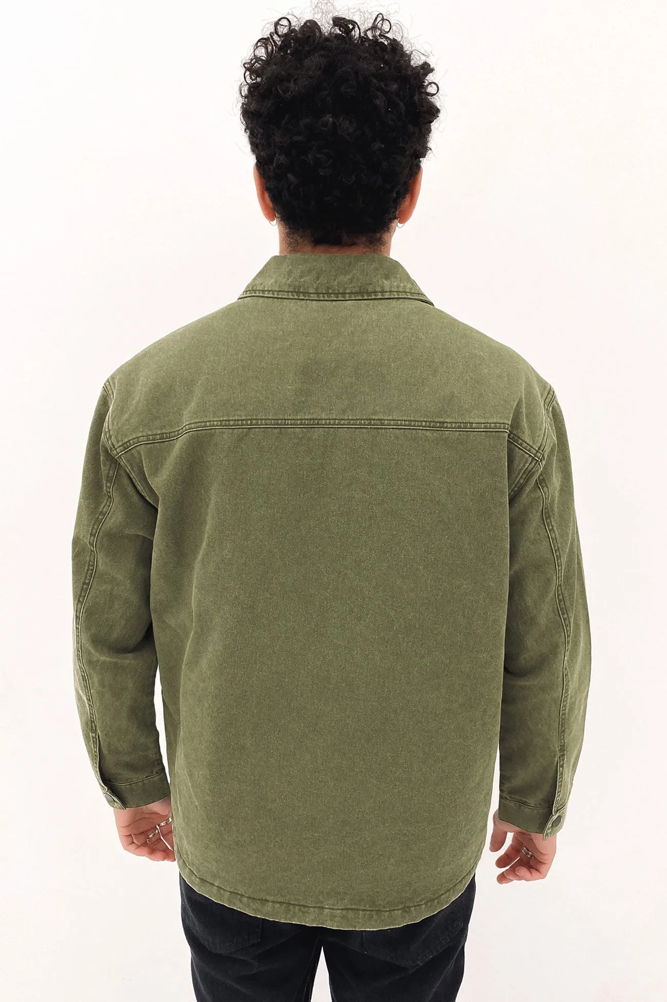 Dungaree Jacket Army Green