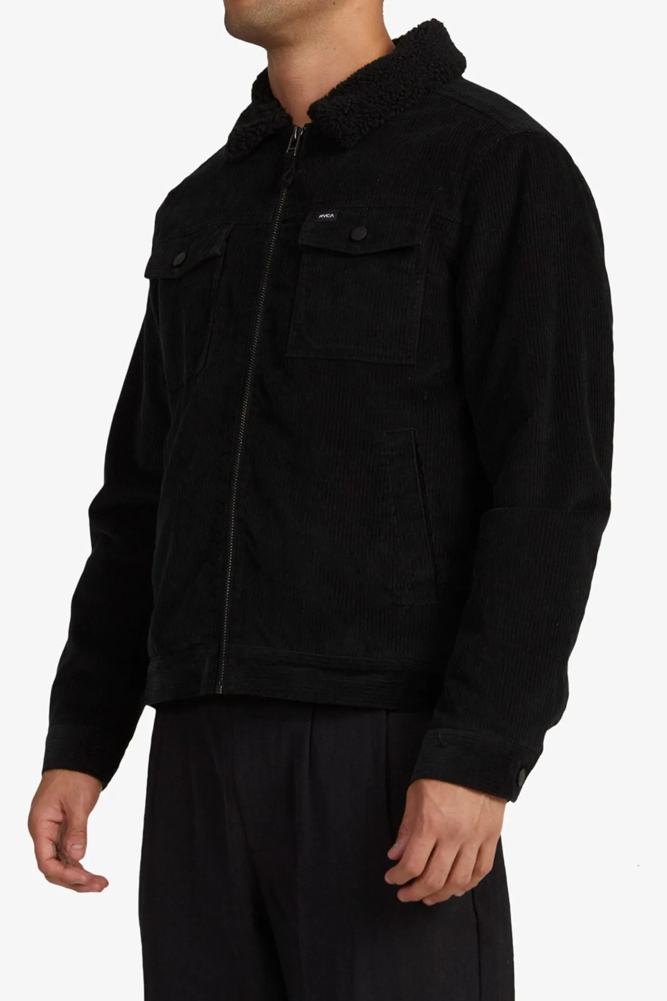 Easy Trucker Sherpa Jacket Pirate Black