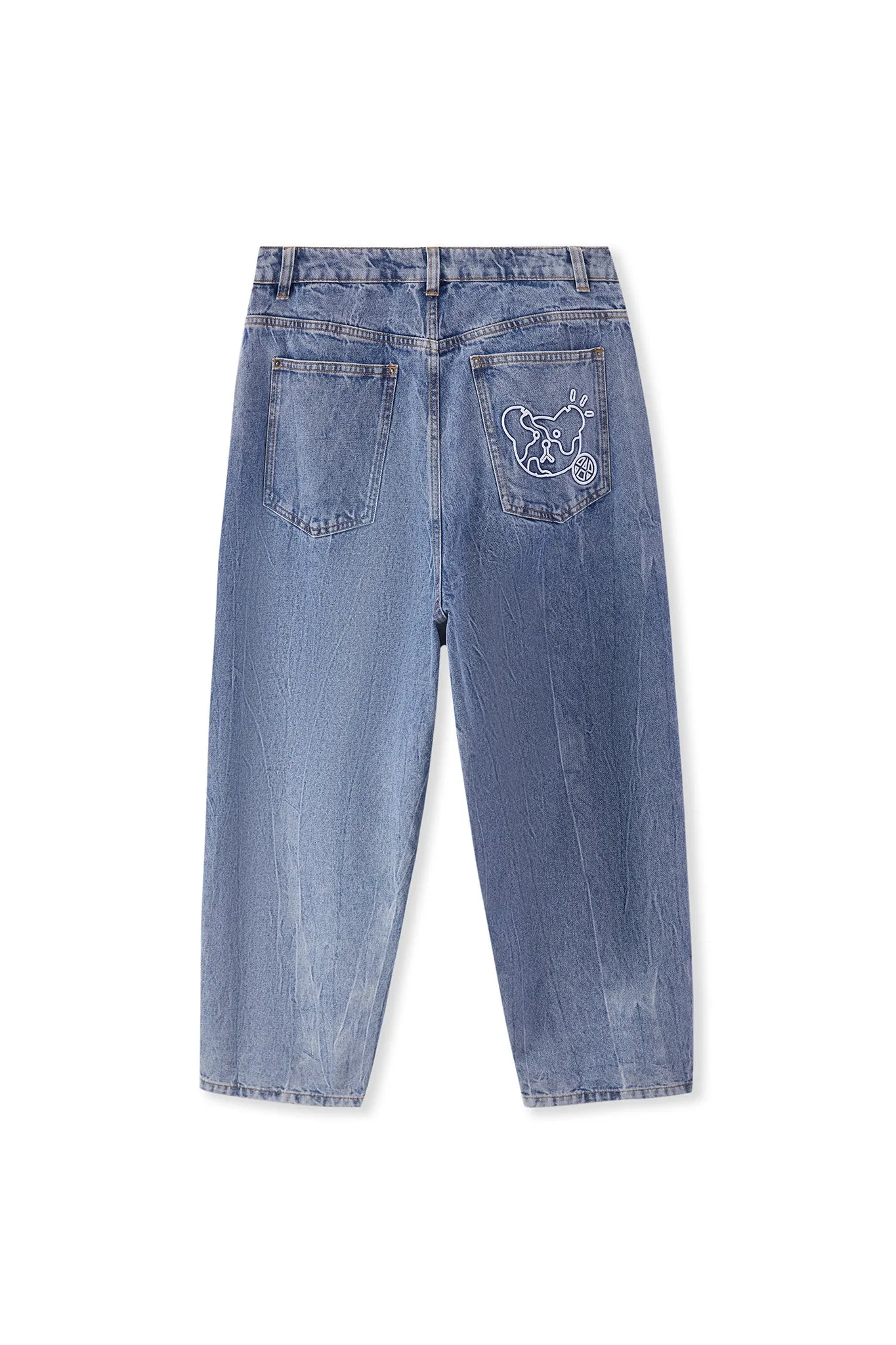 EMBLEM JEANS BLUE