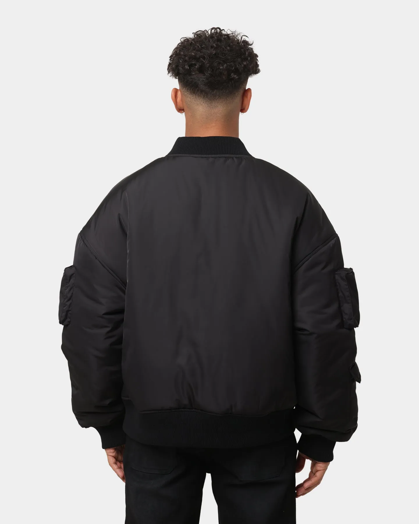 EN ES Flight Bomber Jacket Black