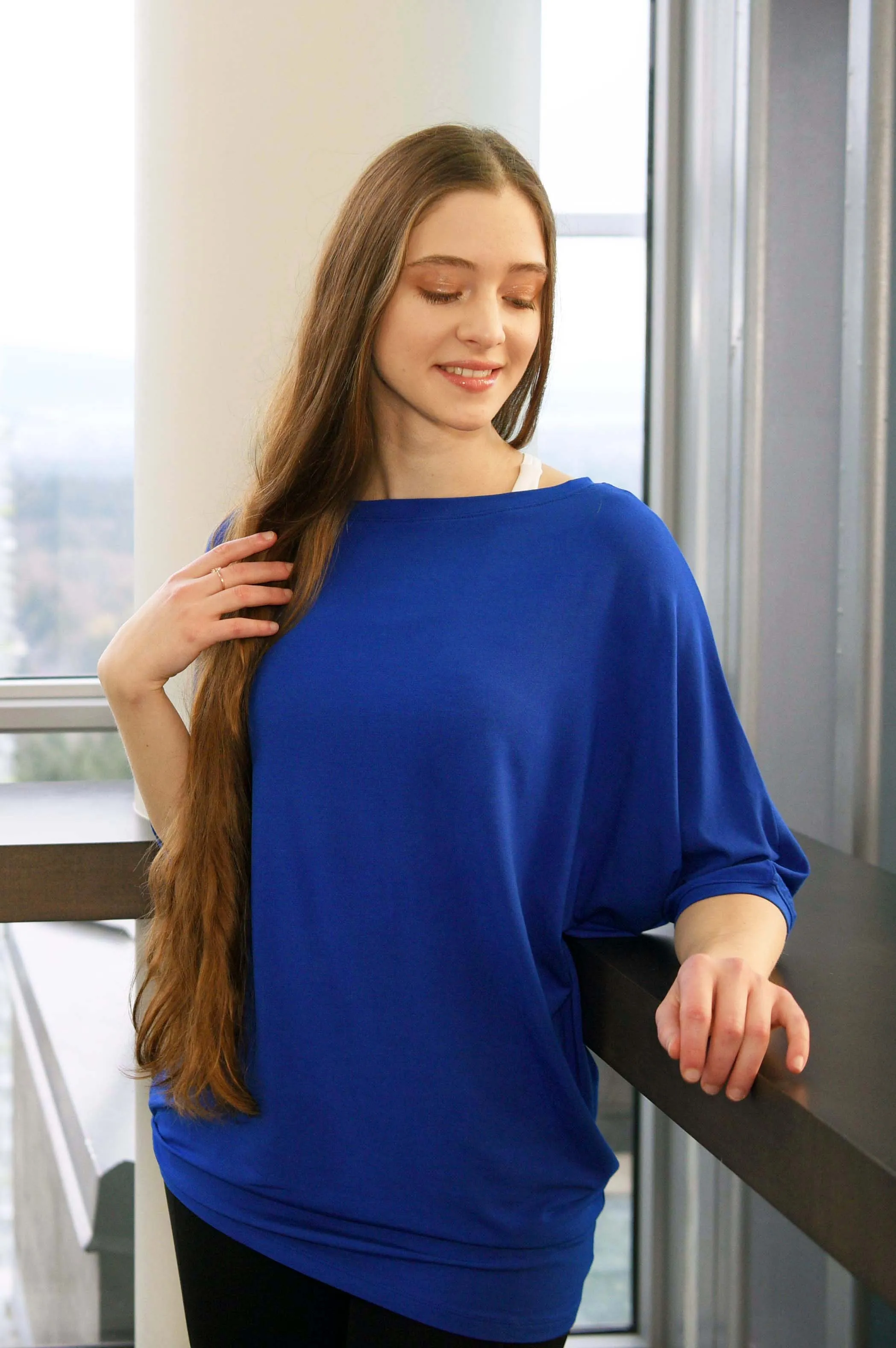 FANNIE BAMBOO-BLEND TOP-Restocked