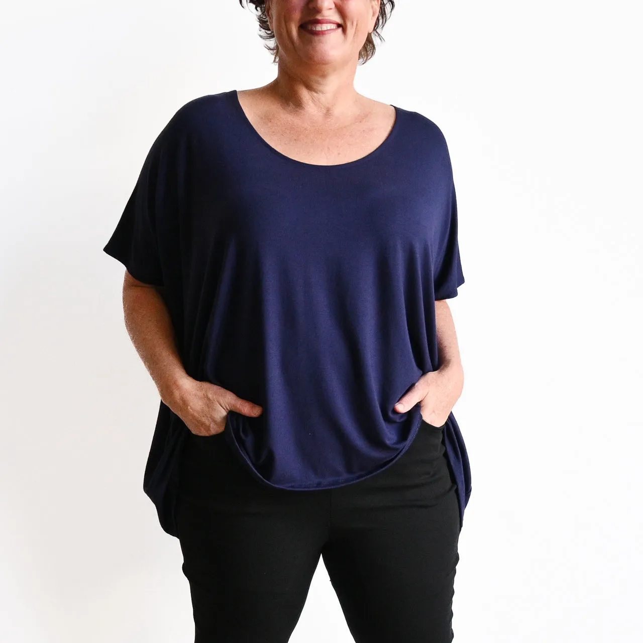 Find Your Flow Drape Top by KOBOMO Bamboo