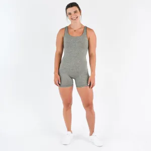 FLEO Open Back Bodysuit (Granite Grey)