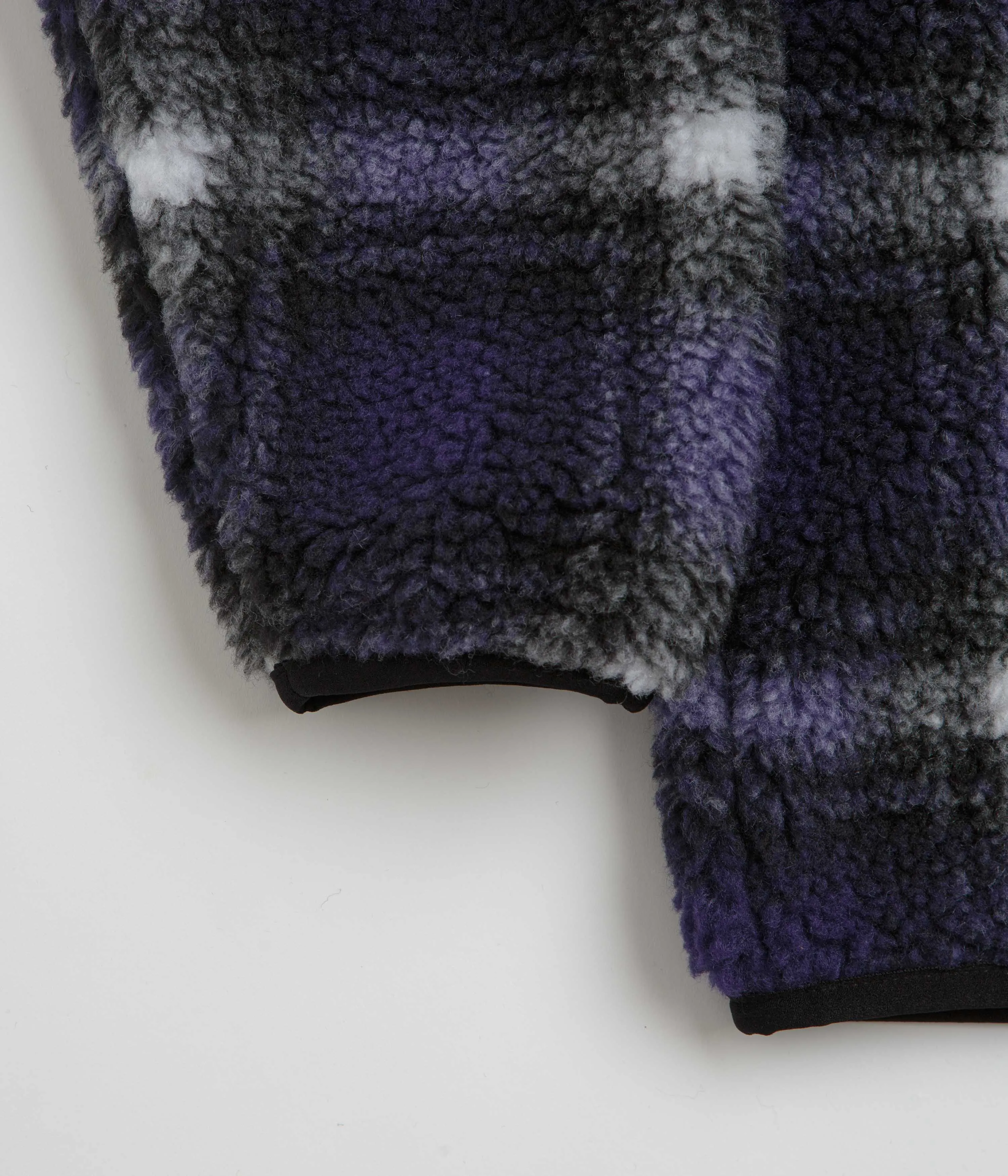 Gramicci Shadow Plaid Sherpa Jacket - Purple Shadow Plaid