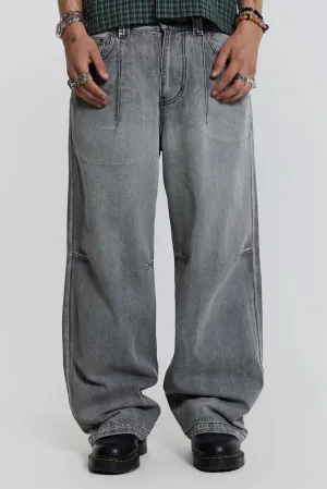 Grey Acid Razor Jeans