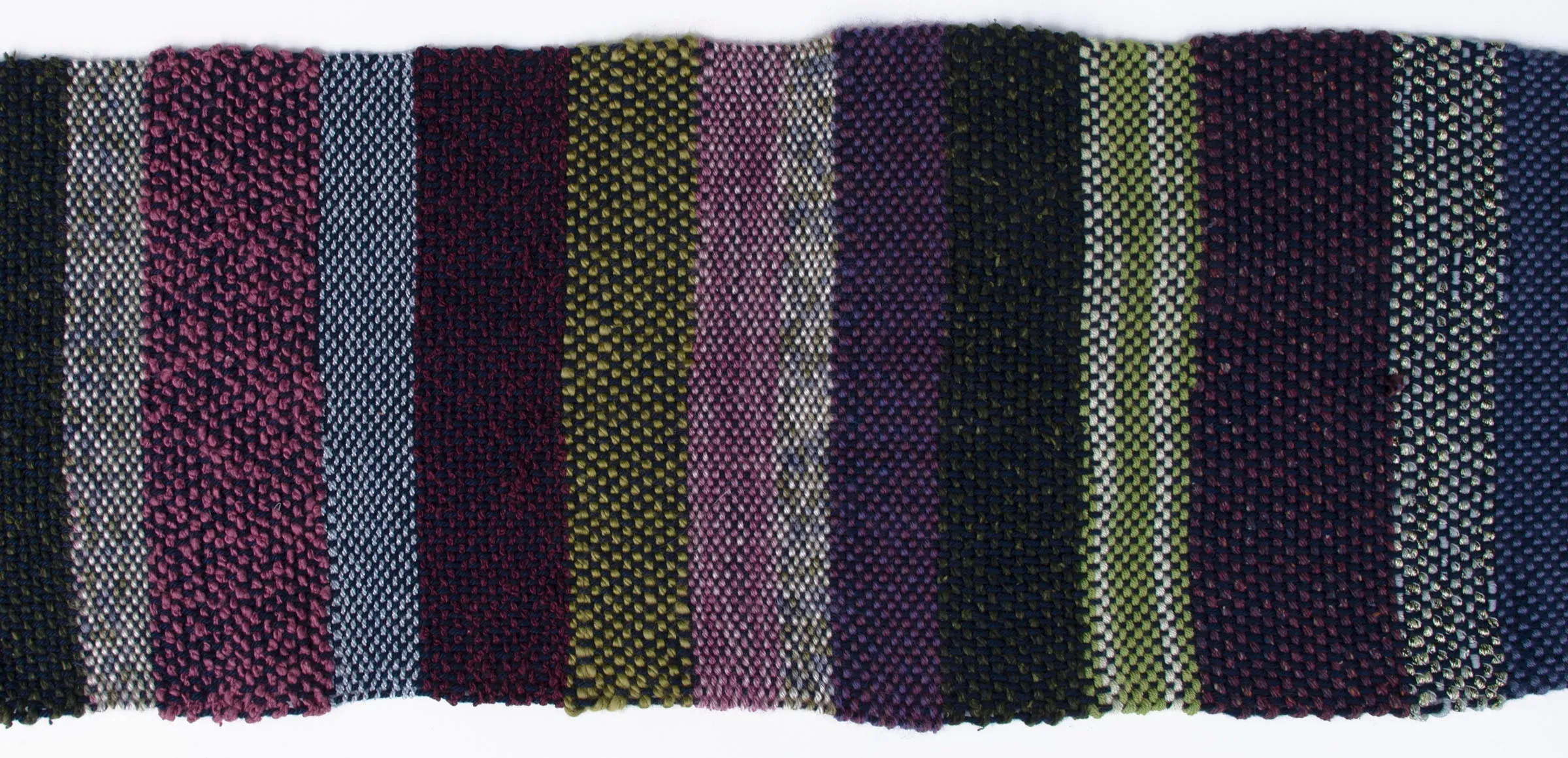 Handwoven Scarf, "Forest," 6.5" x 62"