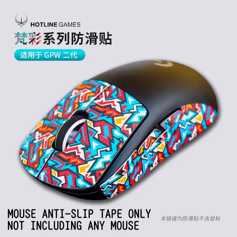 Hotline games Anti Slip Mouse Grip Tape Sticker for Logitech Go Pro Wireless X V1 V2 GPW G304 G403 G903 G900 G102 G603 G703