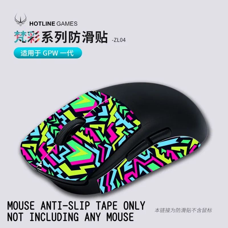 Hotline games Anti Slip Mouse Grip Tape Sticker for Logitech Go Pro Wireless X V1 V2 GPW G304 G403 G903 G900 G102 G603 G703