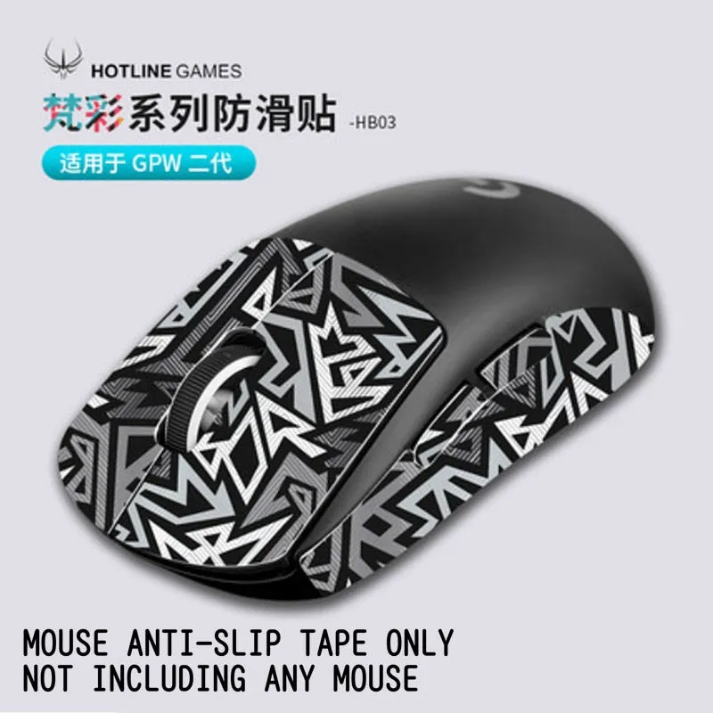 Hotline games Anti Slip Mouse Grip Tape Sticker for Logitech Go Pro Wireless X V1 V2 GPW G304 G403 G903 G900 G102 G603 G703