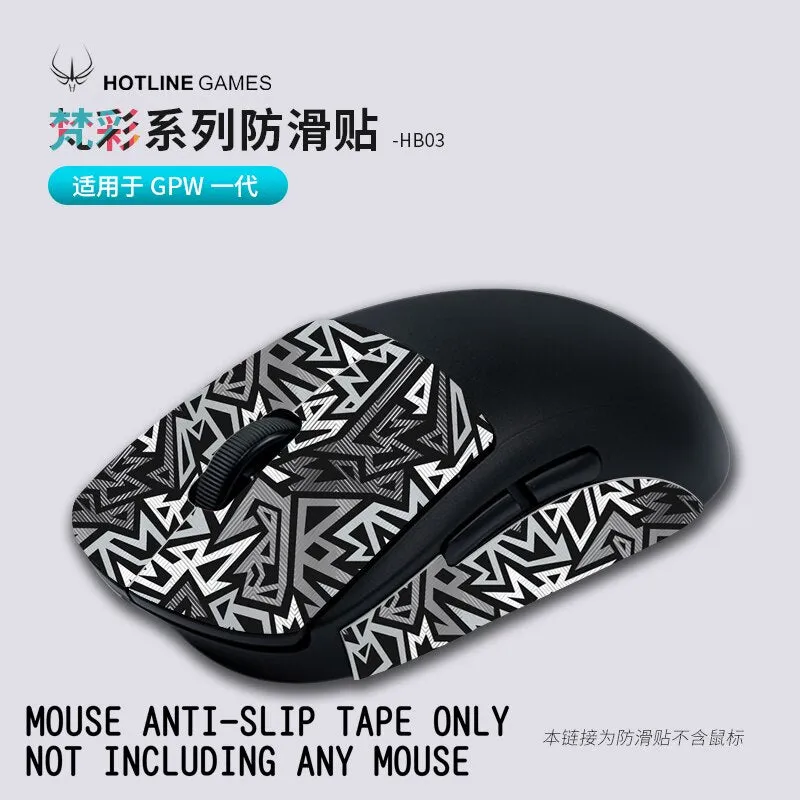 Hotline games Anti Slip Mouse Grip Tape Sticker for Logitech Go Pro Wireless X V1 V2 GPW G304 G403 G903 G900 G102 G603 G703