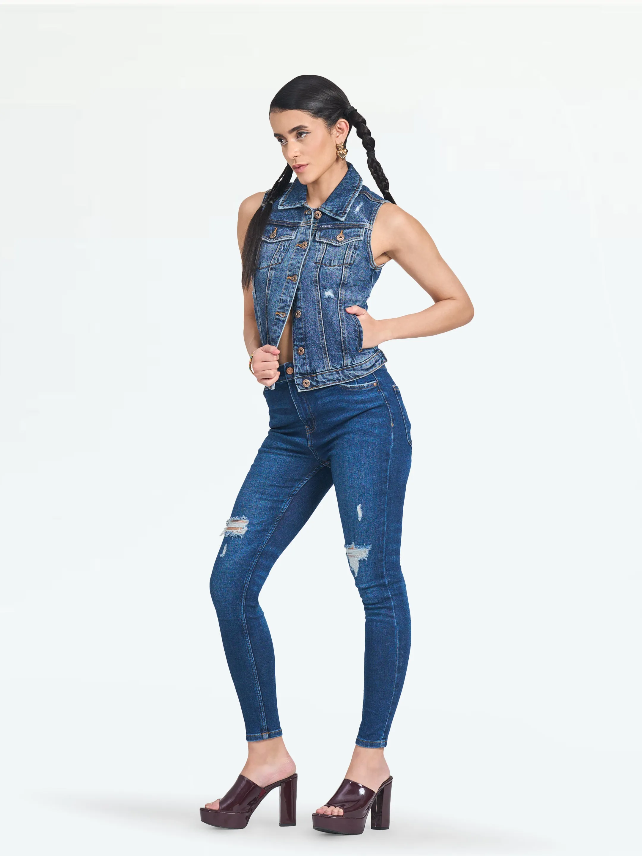 Ibiza High waist Fashion Skinny Fit Jeans