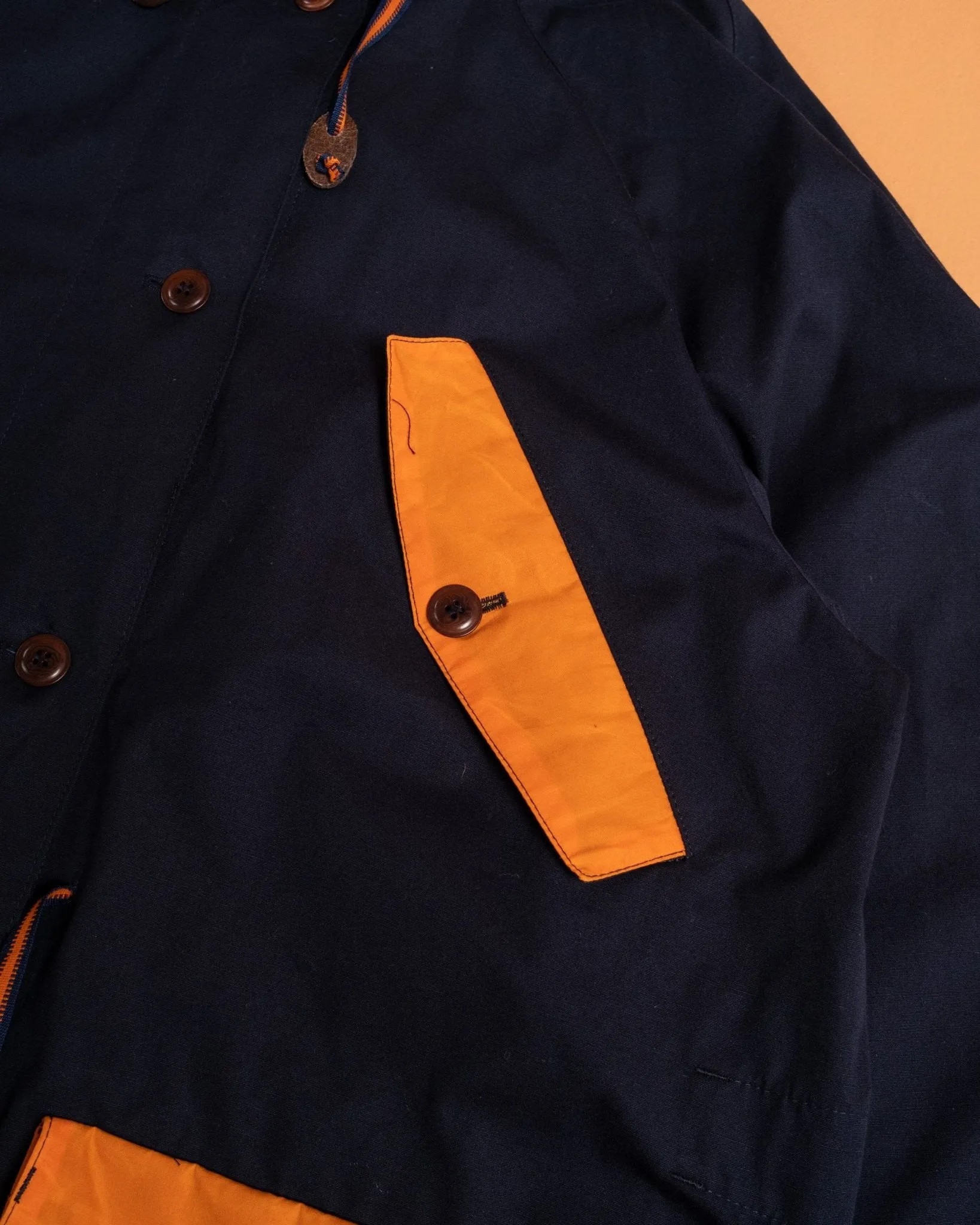 Indigofera x Second Sunrise Storm Jacket Navy/Orange