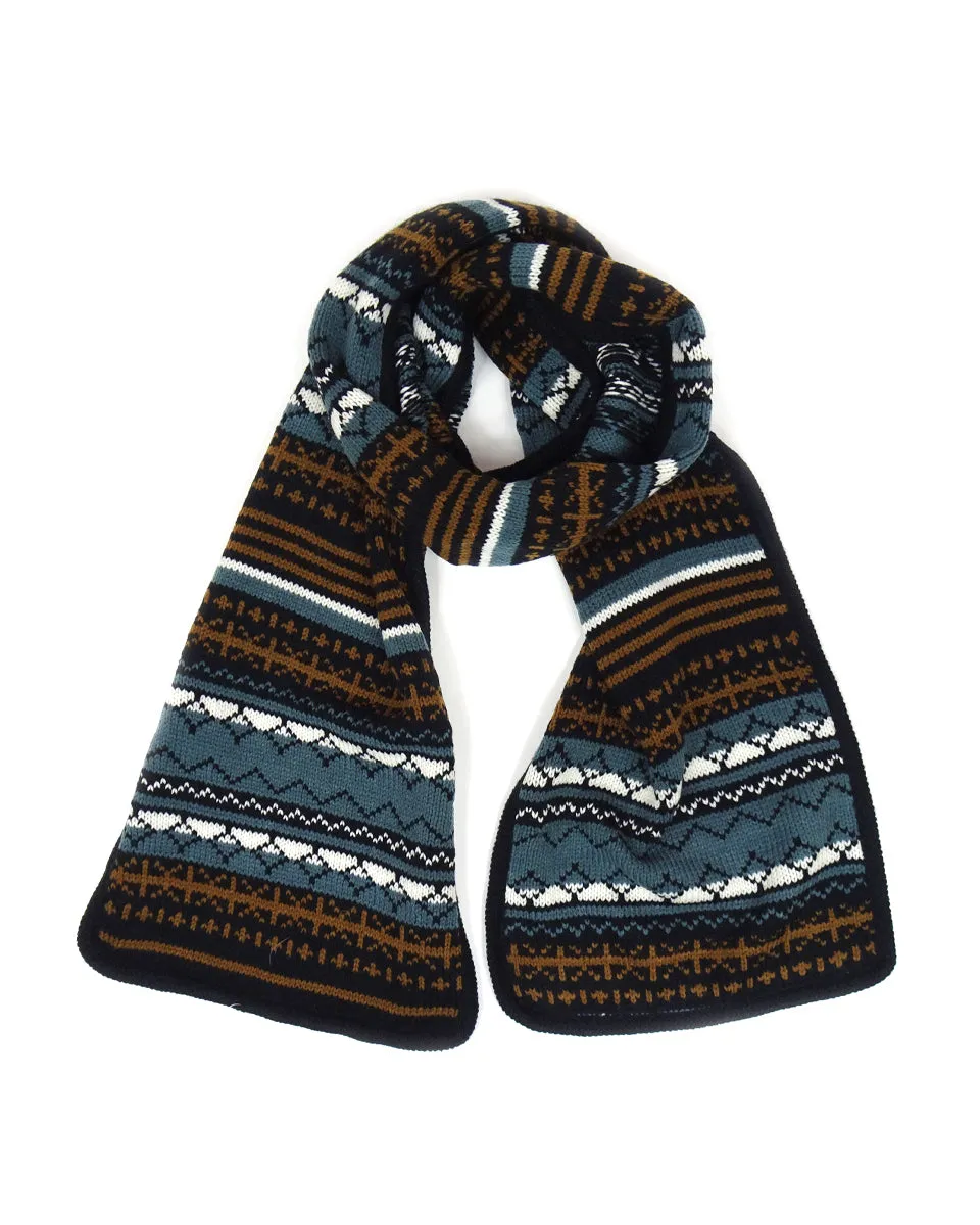 Intarsia Knit Scarf