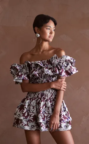 IPANEMA DRESS - BROWN FLORAL