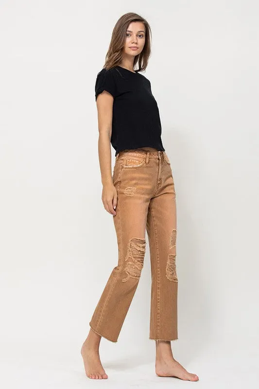 Irene High-RIse Straight Crop Jeans