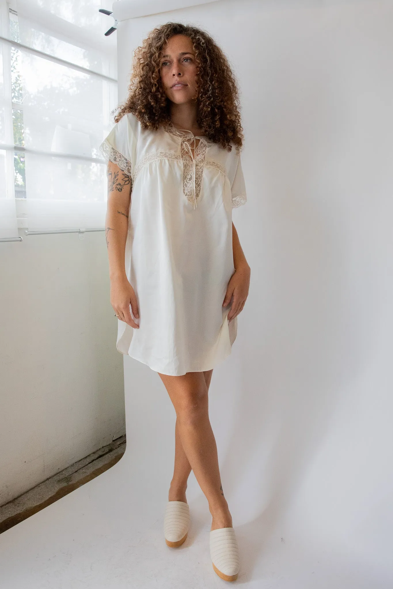 Ivory Ilise Lace Slip Dress