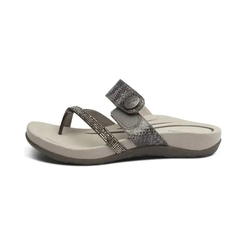 Izzy Adjustable Slide - Pewter Sparkle