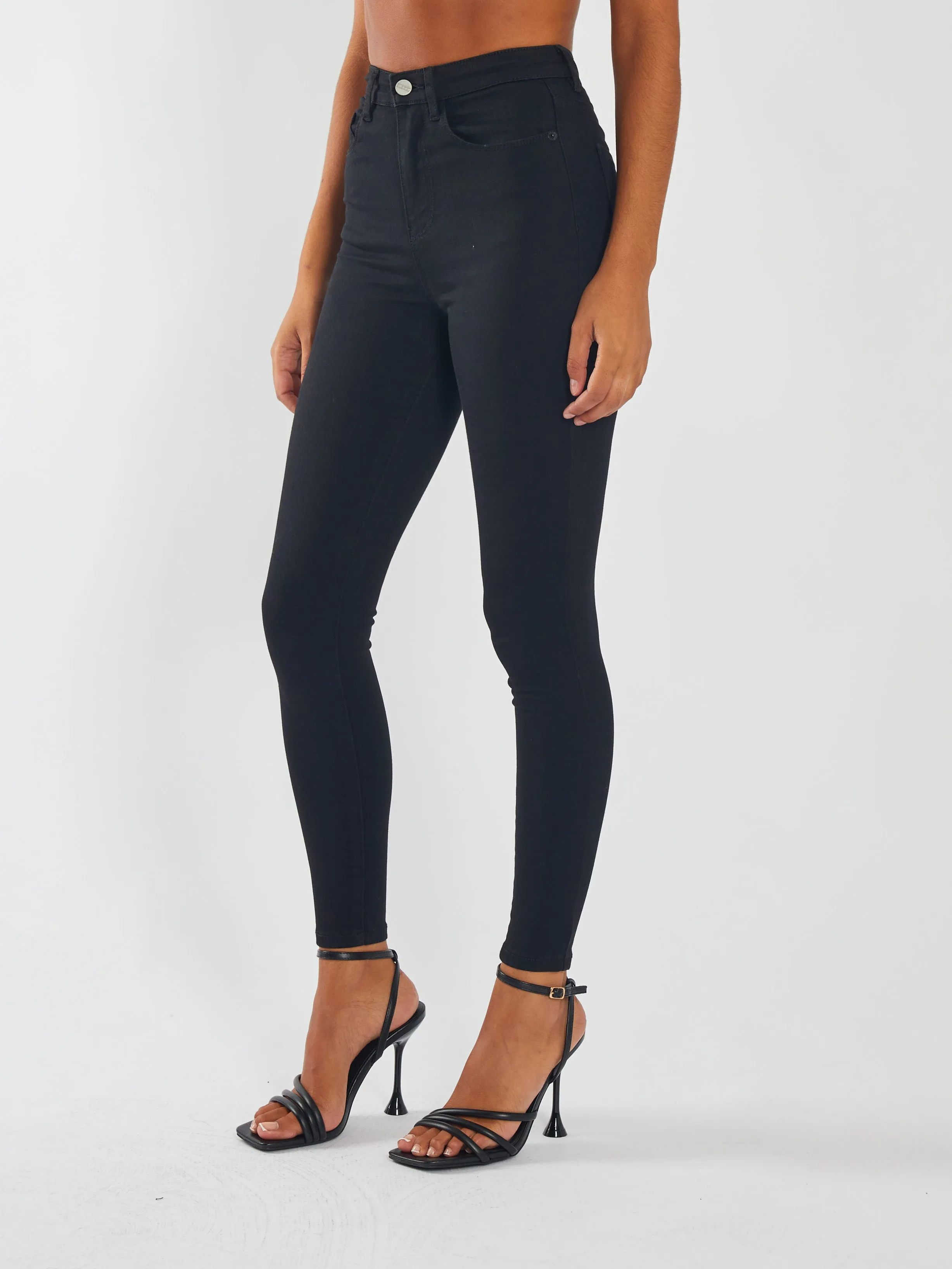 Jessica High Rise Skinny Black