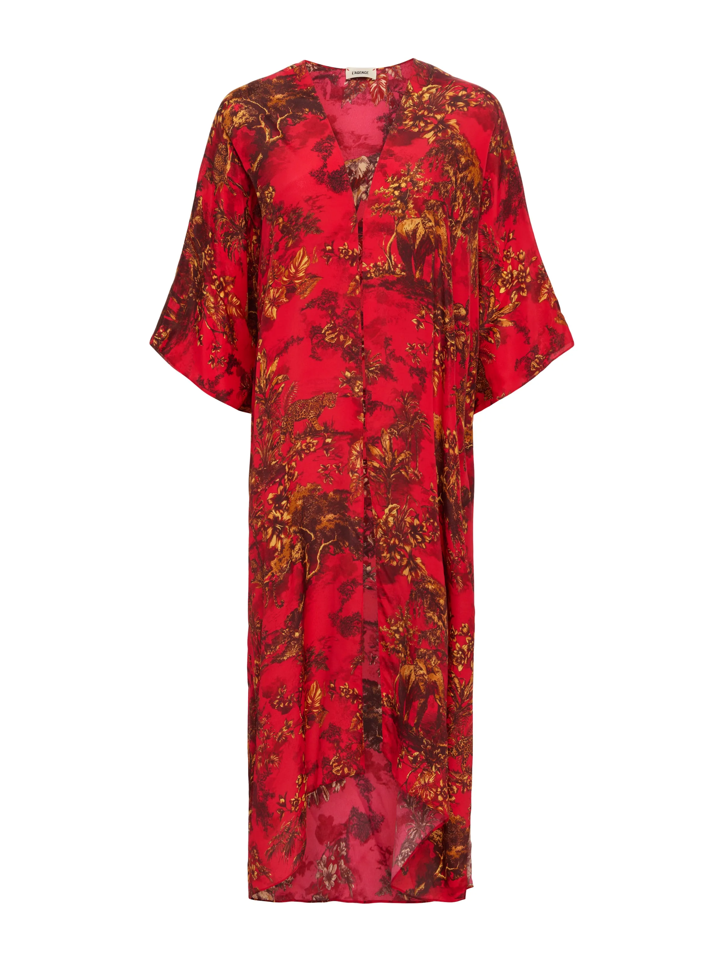 Kara Silk-Blend Kimono Cover-Up