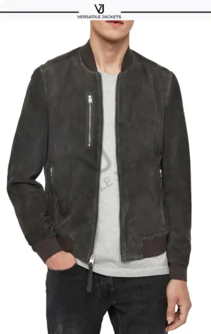 Kemble Suede Bomber Jacket