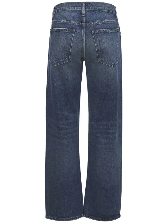 Khaite   Kerrie mid rise straight cotton jeans 