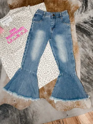 Kid’s flare blue jeans