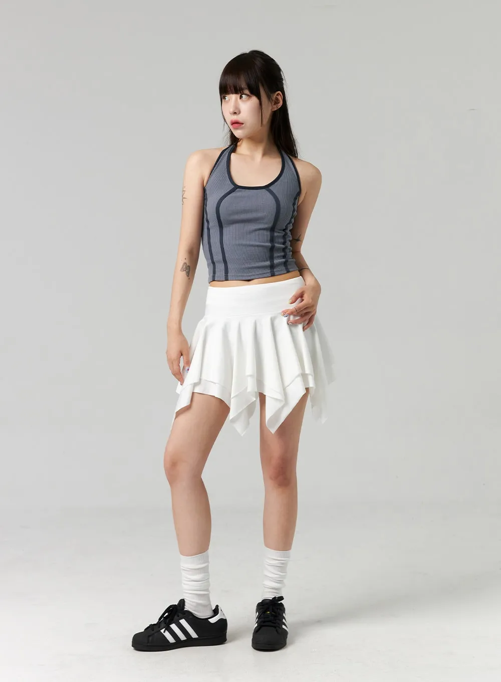 Layered Ruffle Mini Skirt CL324