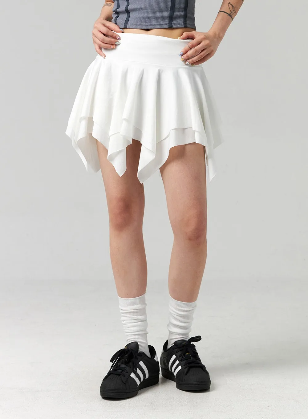 Layered Ruffle Mini Skirt CL324