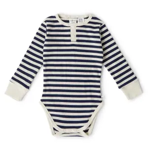 Long Sleeve Bodysuit | Moonlight Stripe