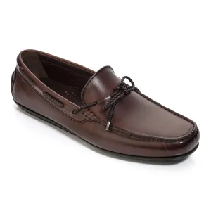 Lucio Brown Burnished Calf Driving Shoe