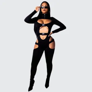 Matrix Hollow Out Bodysuit