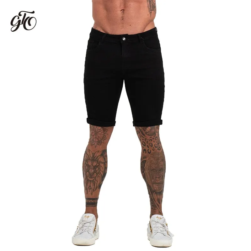 Mens Shorts Jeans Denim Shorts Black High Waist Ripped Summer Jeans Shorts For Men Brand Plus Size Casual Streetwear dk03