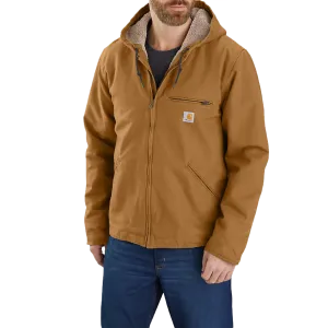 Men's Washed Duck Sherpa-Lined Jacket