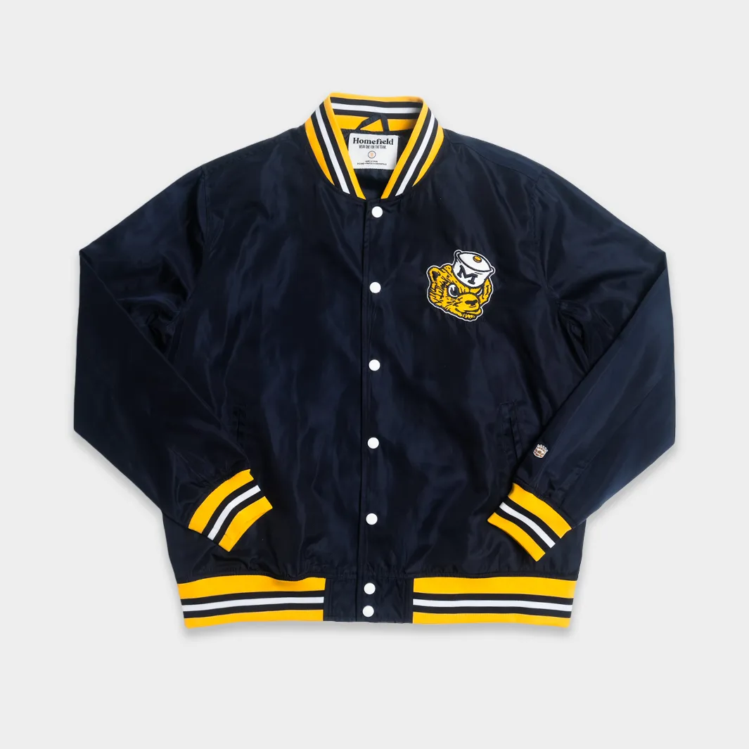 Michigan Sailor Hat Wolverine Bomber Jacket