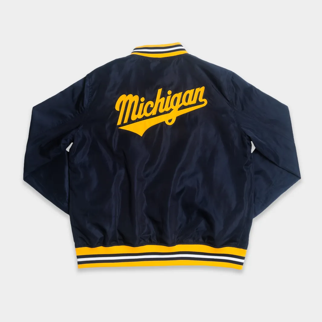 Michigan Sailor Hat Wolverine Bomber Jacket