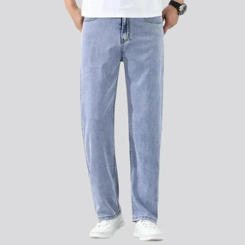 Monochrome men's straight jeans