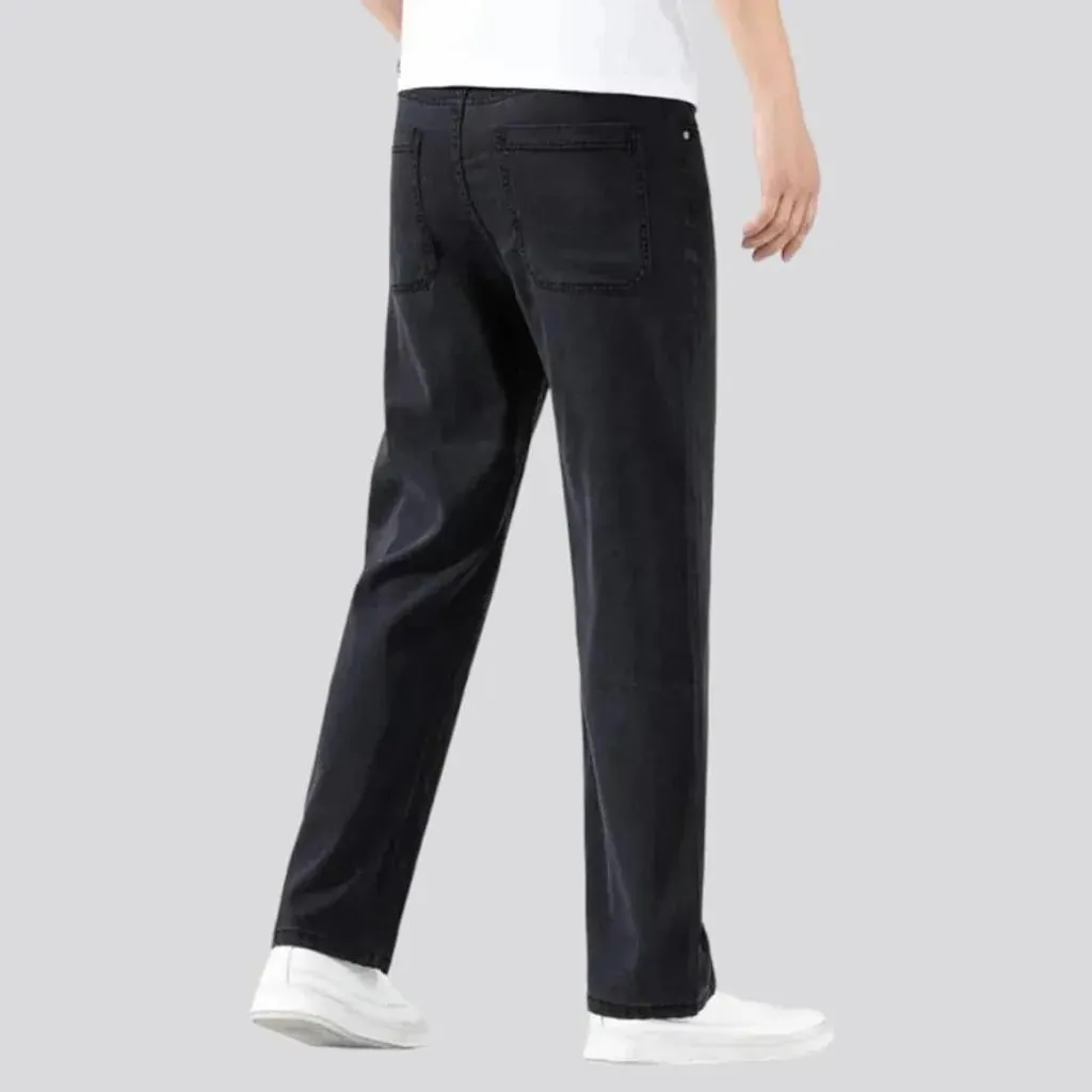 Monochrome men's straight jeans