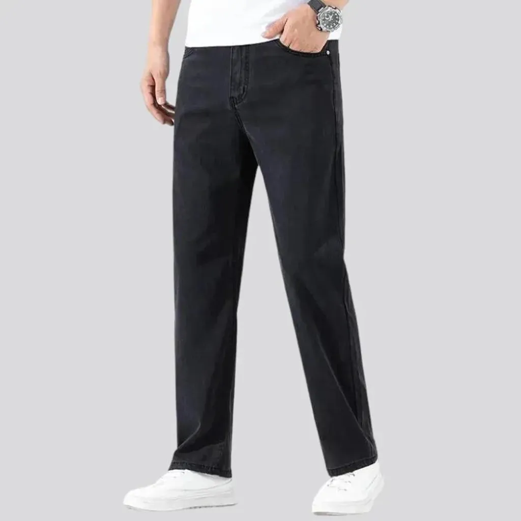 Monochrome men's straight jeans