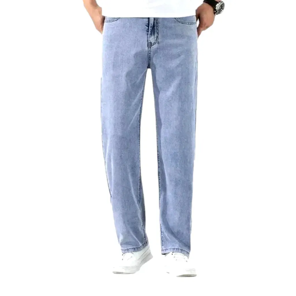 Monochrome men's straight jeans