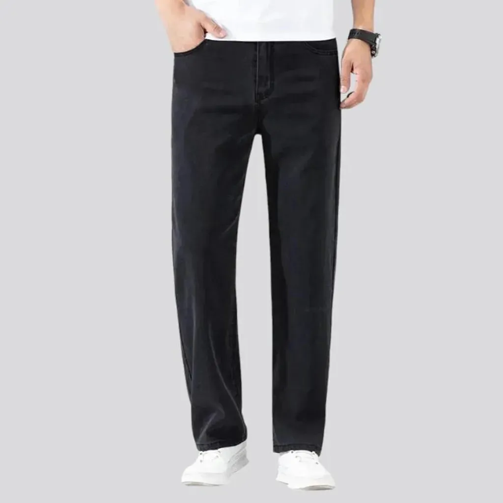 Monochrome men's straight jeans