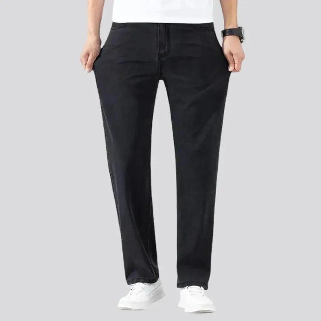 Monochrome men's straight jeans