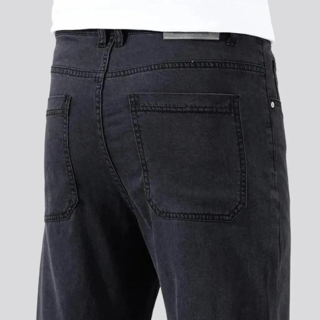 Monochrome men's straight jeans