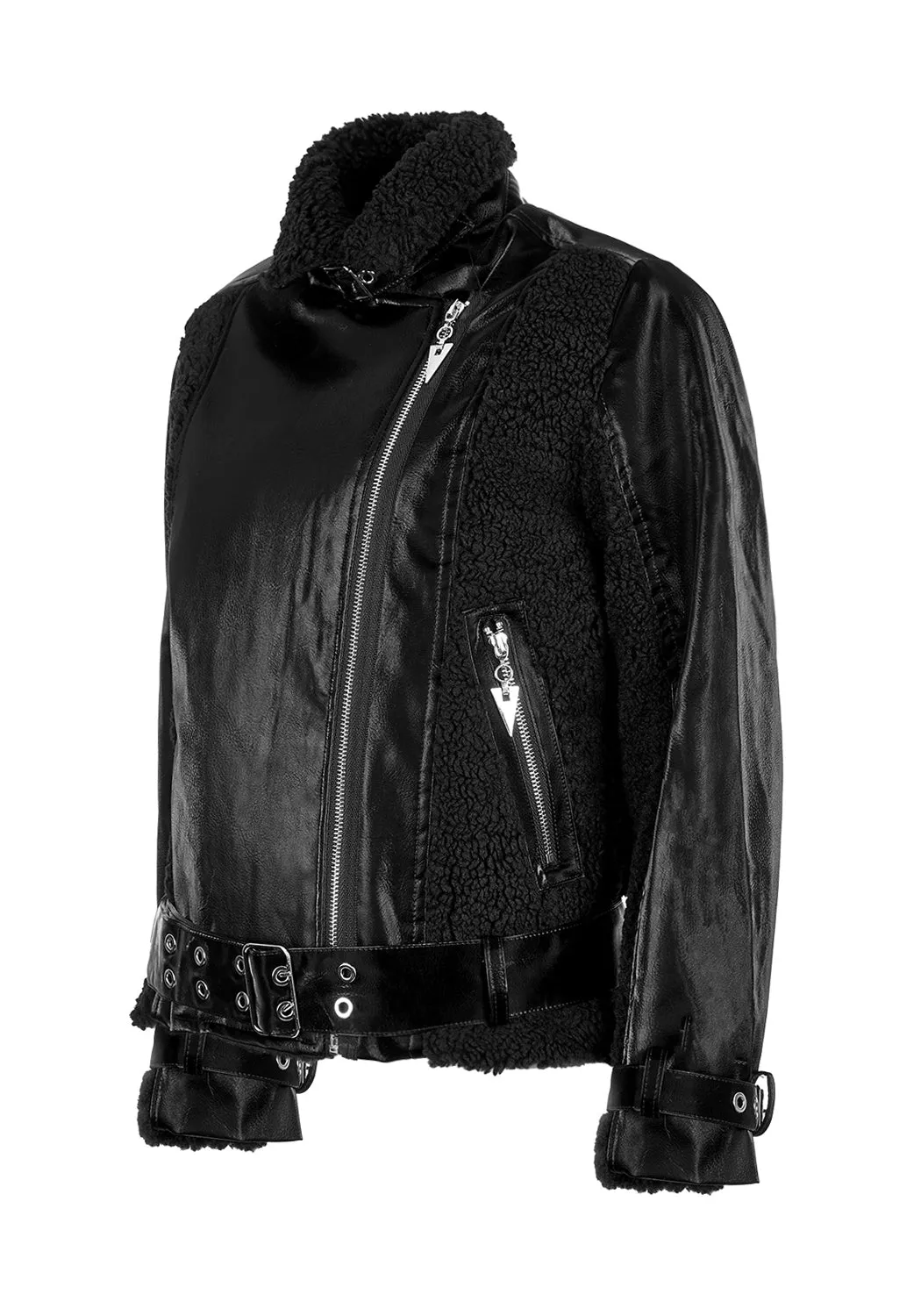 Motley Oversized Biker Jacket