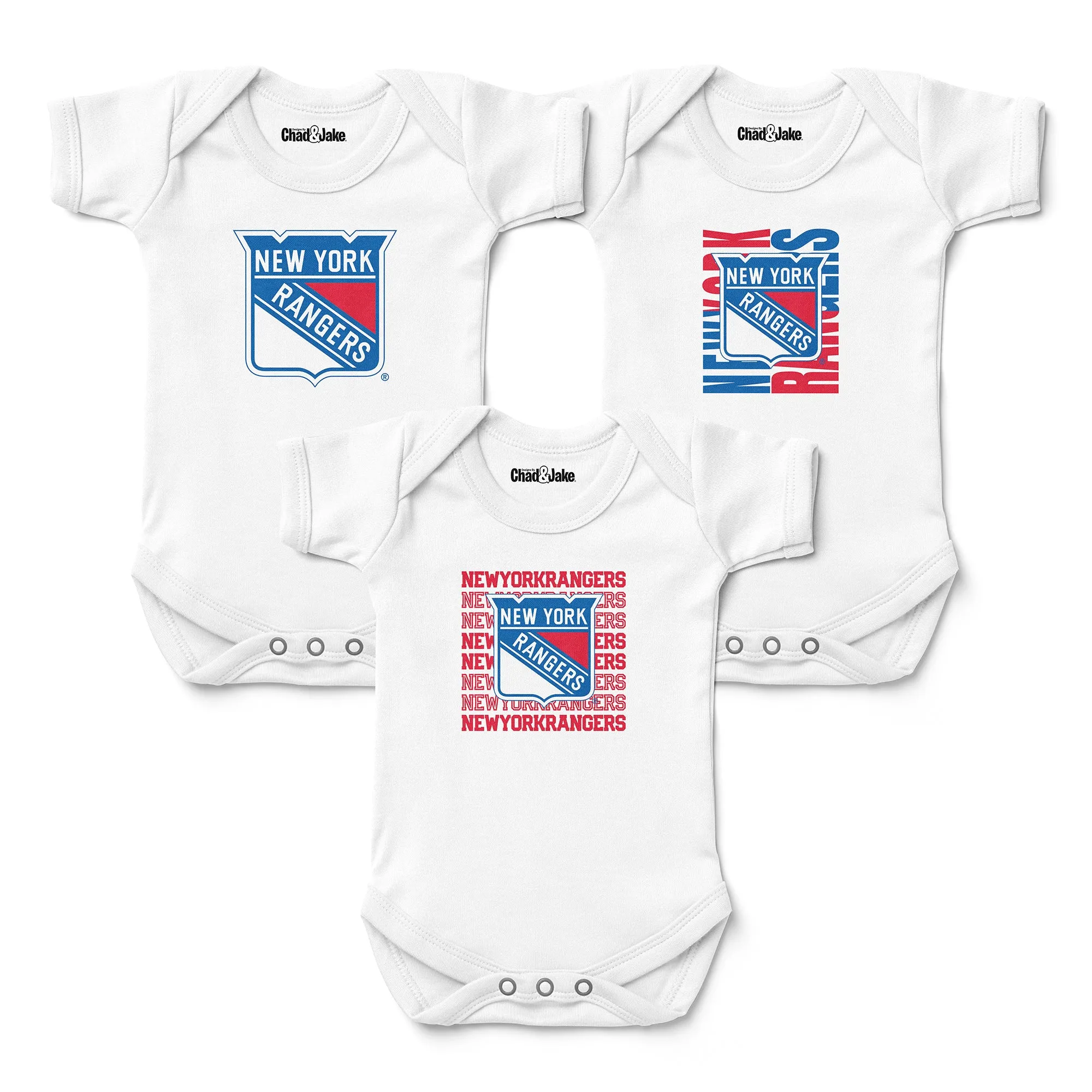 New York Rangers 3-Pack Bodysuits