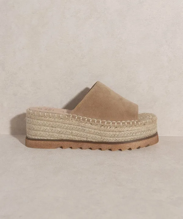 Oasis Society Ivy | Espadrille Platform Slide