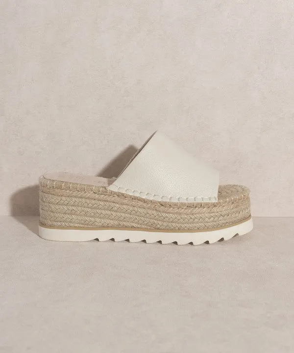 Oasis Society Ivy | Espadrille Platform Slide