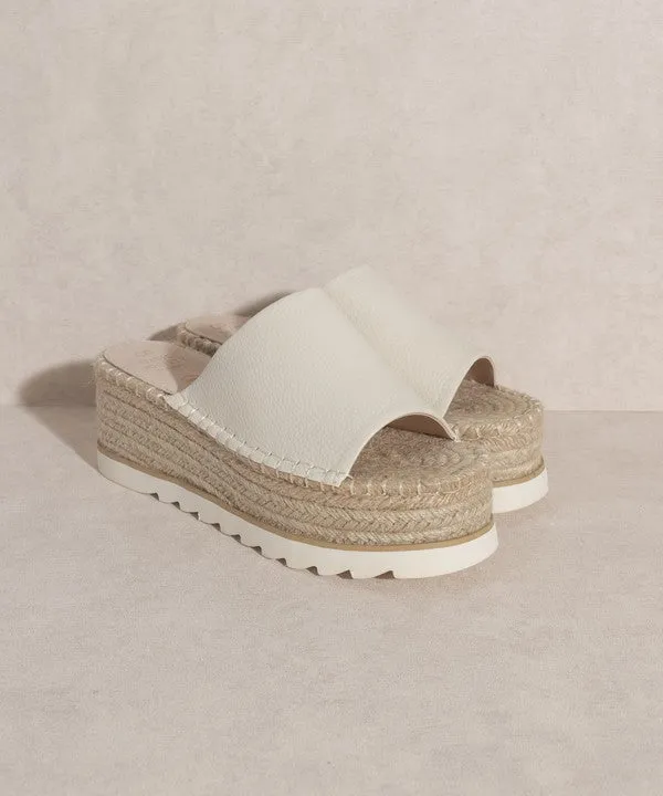 Oasis Society Ivy | Espadrille Platform Slide