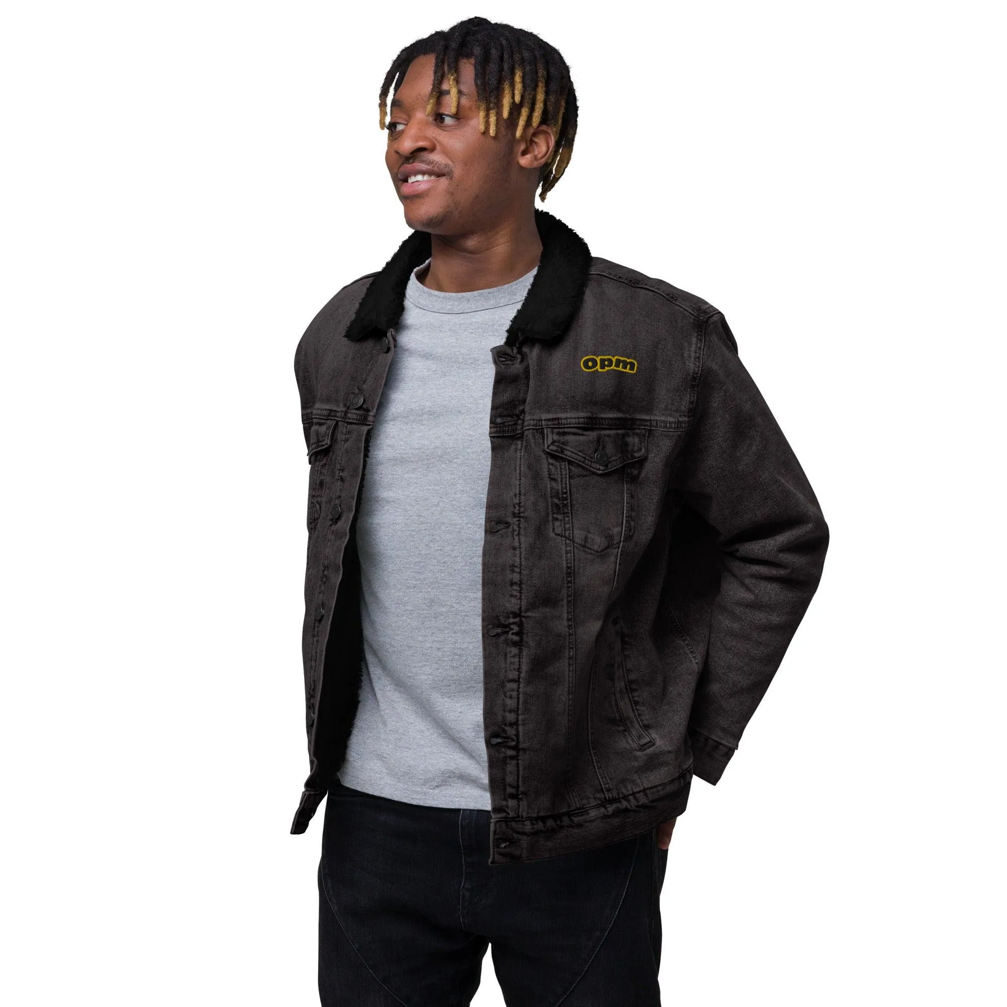 Opm Dj B3 Unisex denim sherpa jacket