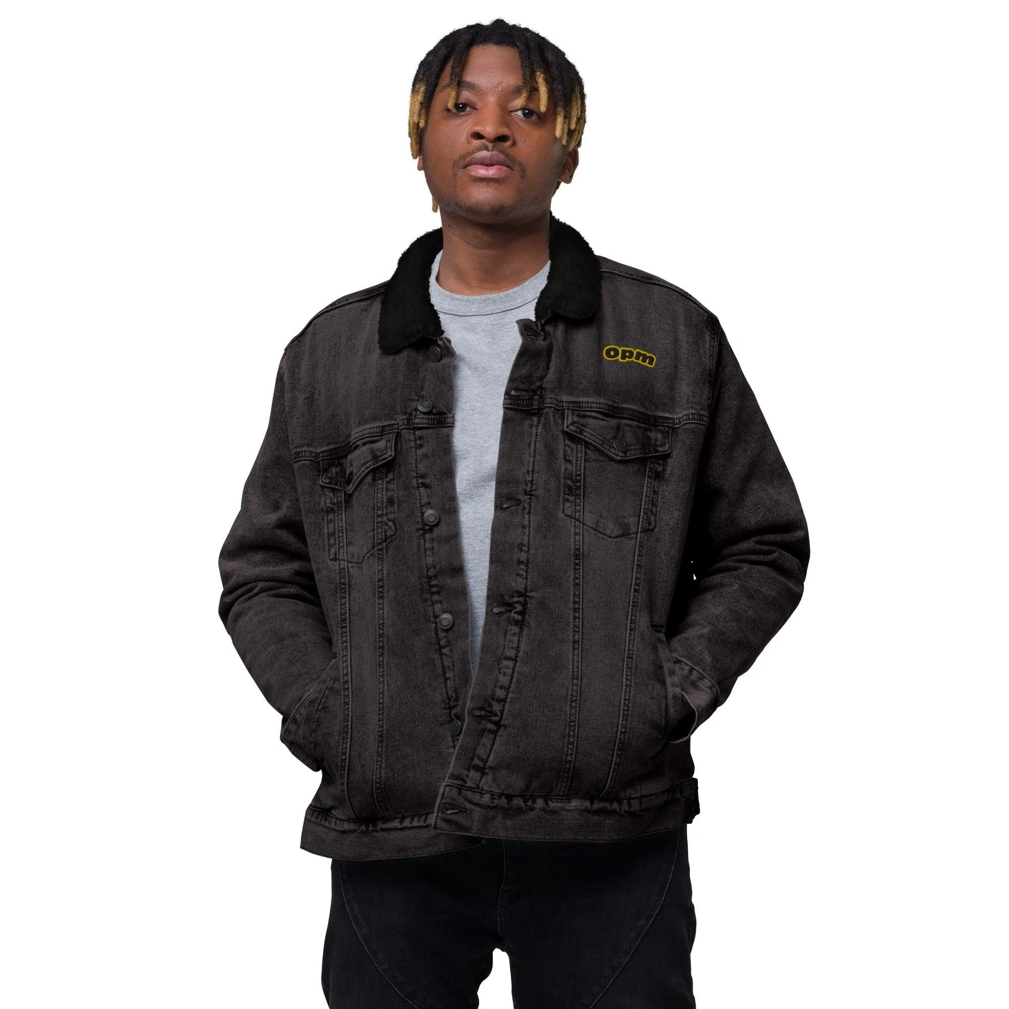 Opm Dj B3 Unisex denim sherpa jacket