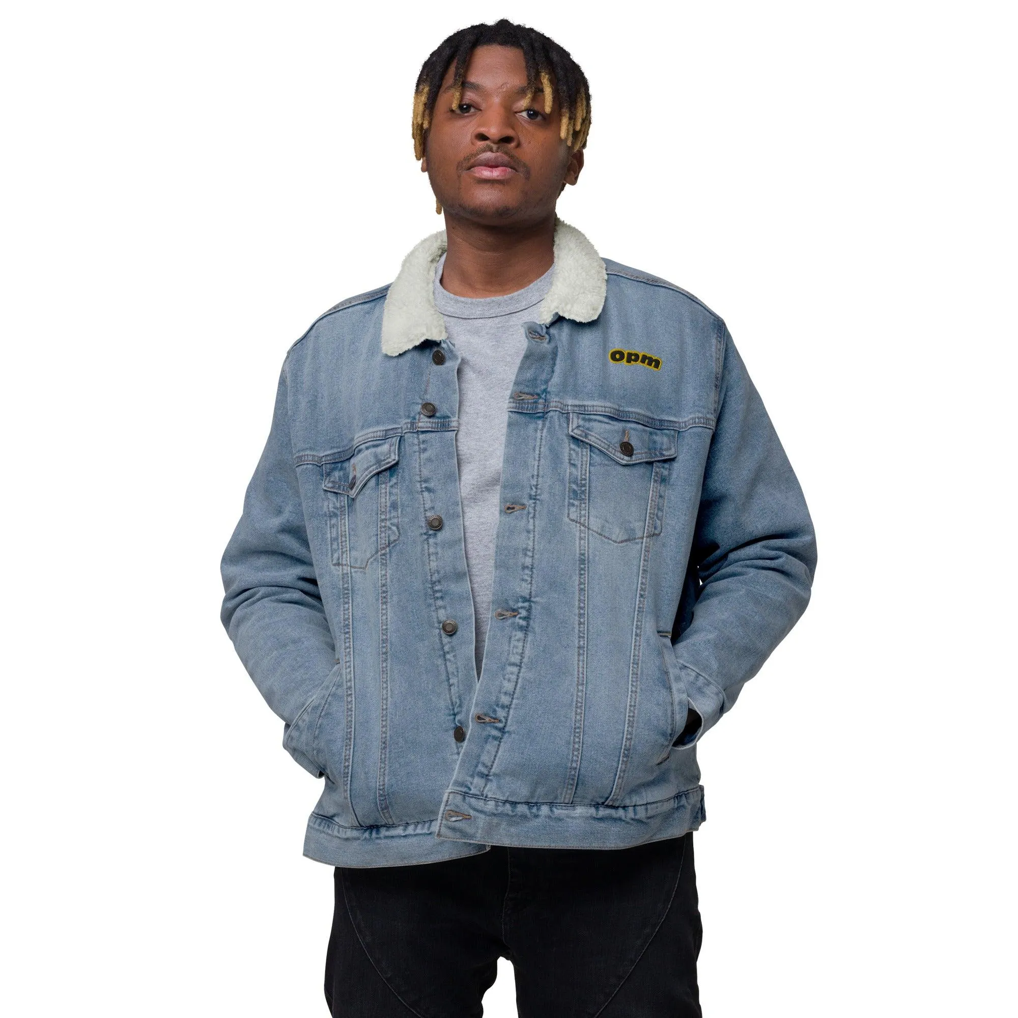 Opm Dj B3 Unisex denim sherpa jacket